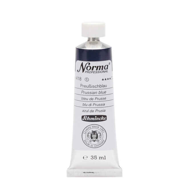 Schmincke Norma Olieverf Tube 35ml - 418 Prussian Blue (s1)