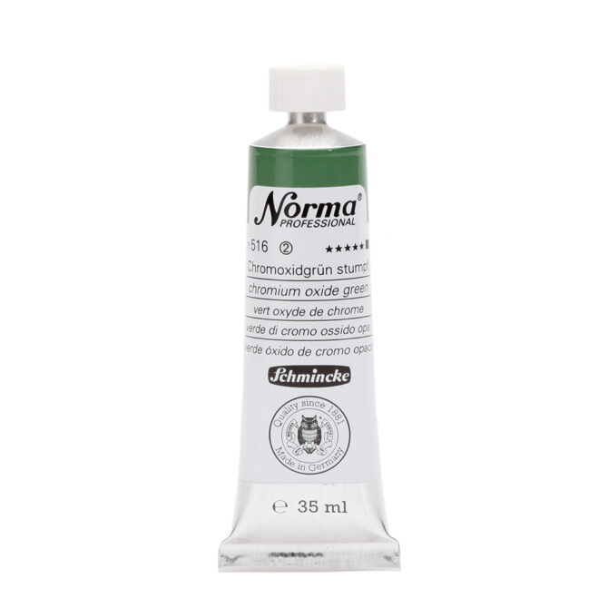 Schmincke Norma Olieverf Tube 35ml - 516 Chromium Oxide Green (s2)