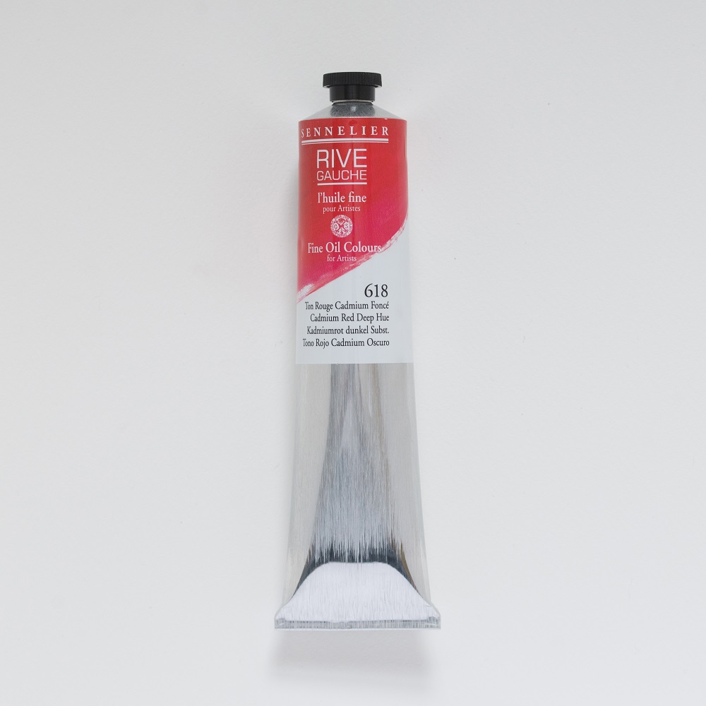 Sennelier Rive Gauche Olieverf tube 200ml - 618 Cadmiumrood Donker hue
