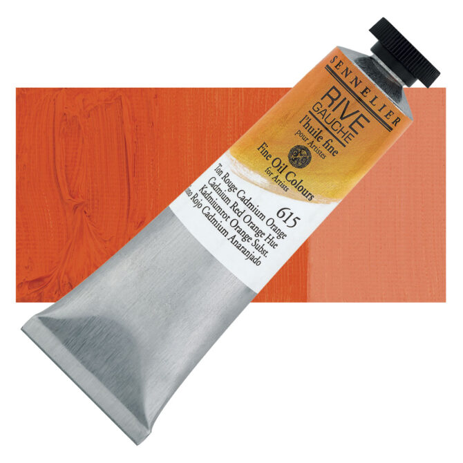 Sennelier Rive Gauche Olieverf tube 40ml - 615 Cadmium Oranjerood hue