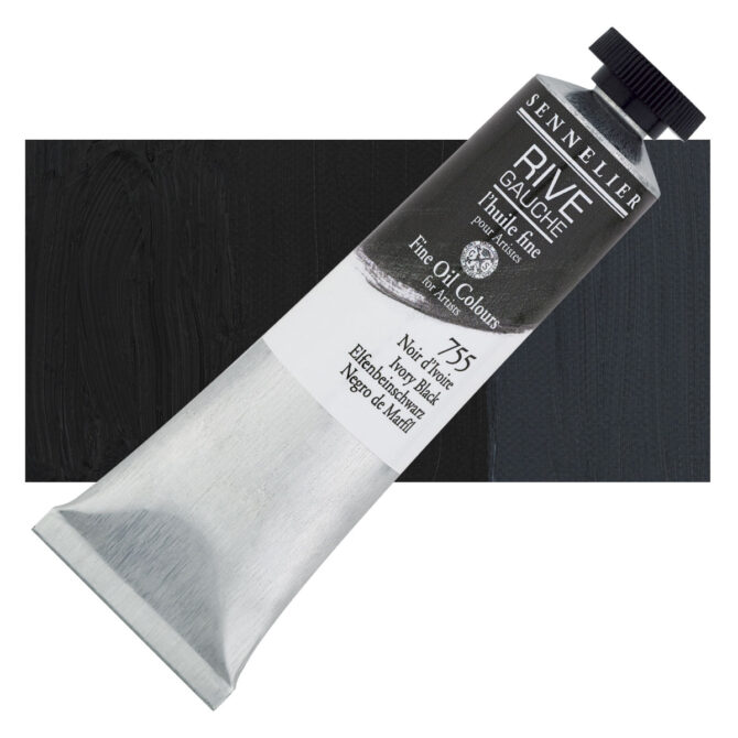 Sennelier Rive Gauche Olieverf tube 40ml - 755 Ivoorzwart