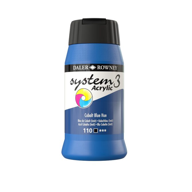 SYSTEM 3 ACRYLVERF Pot 500ml - NO.110 COBALT BLUE (HUE)