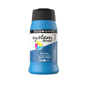 SYSTEM 3 ACRYLVERF Pot 500ml - NO.120 PROCESS CYAN