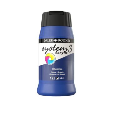 SYSTEM 3 ACRYLVERF Pot 500ml - NO.123 ULTRAMARINE