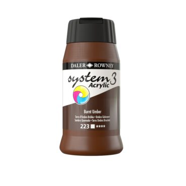 SYSTEM 3 ACRYLVERF Pot 500ml - NO.223 BURNT UMBER