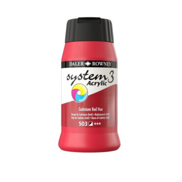 SYSTEM 3 ACRYLVERF Pot 500ml - NO.503 CADMIUM RED (HUE)