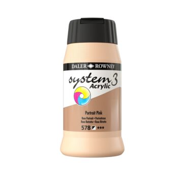 SYSTEM 3 ACRYLVERF Pot 500ml - NO.578 Portrait Pink