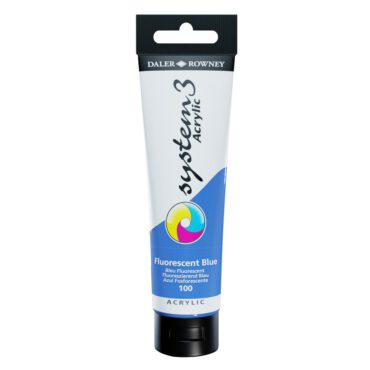 SYSTEM 3 ACRYLVERF Tube 150ml - NO.100 FLUORESCENT BLUE