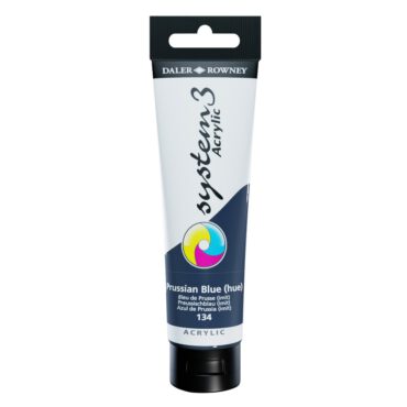 SYSTEM 3 ACRYLVERF Tube 150ml - NO.134 PRUSSIAN BLUE (HUE)