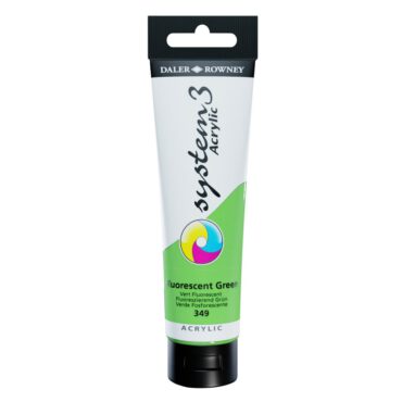 SYSTEM 3 ACRYLVERF Tube 150ml - NO.349 FLUORESCENT GREEN