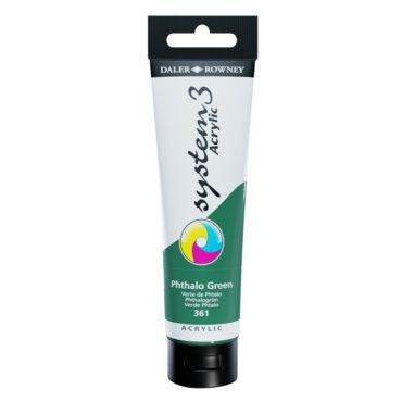 SYSTEM 3 ACRYLVERF Tube 150ml - NO.361 PHTHALO GREEN (PHTHALOCYANINE)