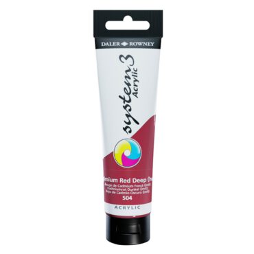 SYSTEM 3 ACRYLVERF Tube 150ml - NO.504 CADMIUM RED DEEP (HUE)