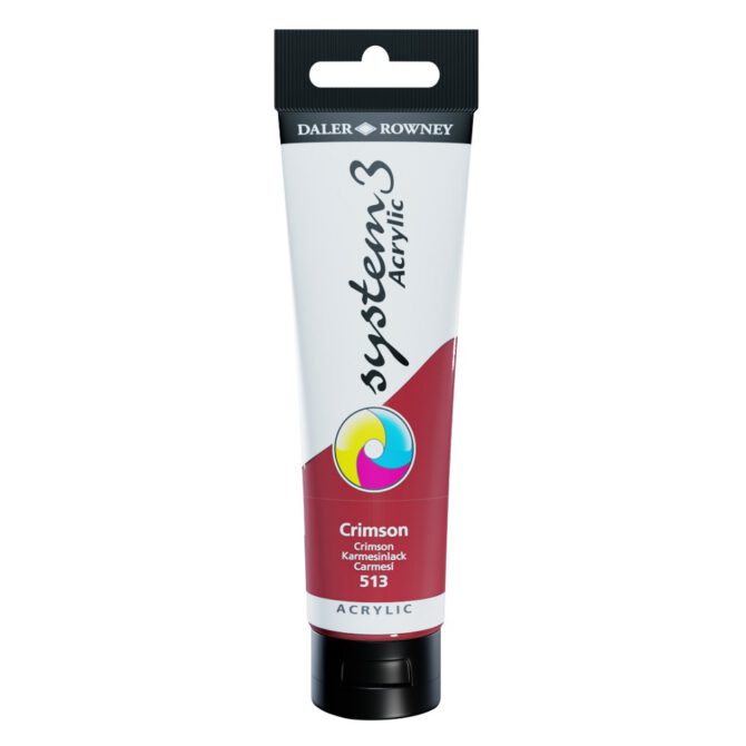 SYSTEM 3 ACRYLVERF Tube 150ml - NO.513 CRIMSON