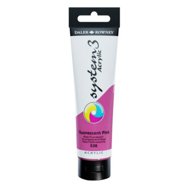 SYSTEM 3 ACRYLVERF Tube 150ml - NO.538 FLUORESCENT PINK