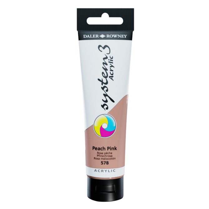 SYSTEM 3 ACRYLVERF Tube 150ml - NO.578 PEACH Pink