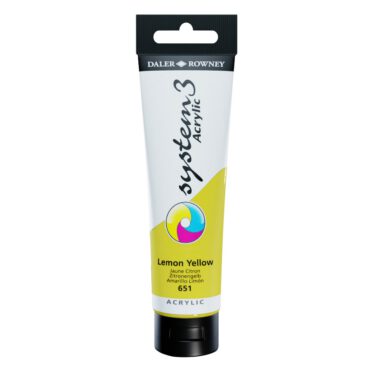 SYSTEM 3 ACRYLVERF Tube 150ml - NO.651 LEMON YELLOW