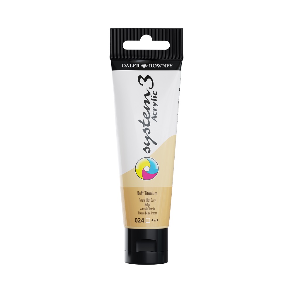 SYSTEM 3 ACRYLVERF Tube 59ml - NO.024 BUFF TITANIUM