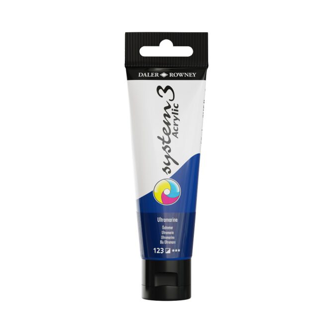 SYSTEM 3 ACRYLVERF Tube 59ml - NO.123 ULTRAMARINE