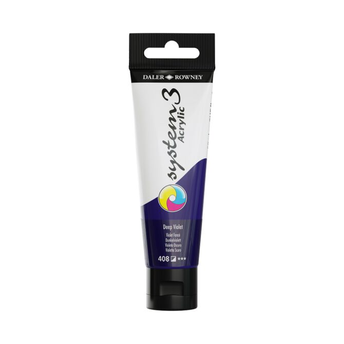 SYSTEM 3 ACRYLVERF Tube 59ml - NO.408 DEEP VIOLET