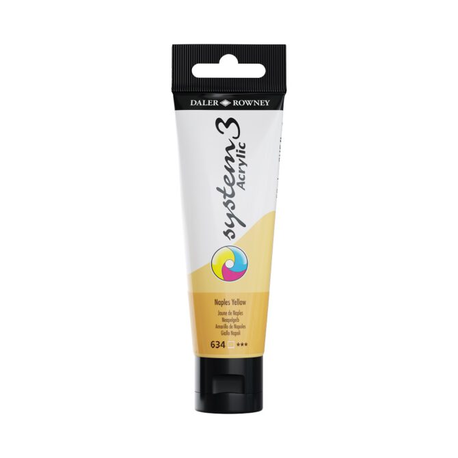 SYSTEM 3 ACRYLVERF Tube 59ml - NO.634 NAPLES YELLOW