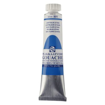 Talens Gouache Extra Fijn 20ml - 501 Lichtblauw Cyaan