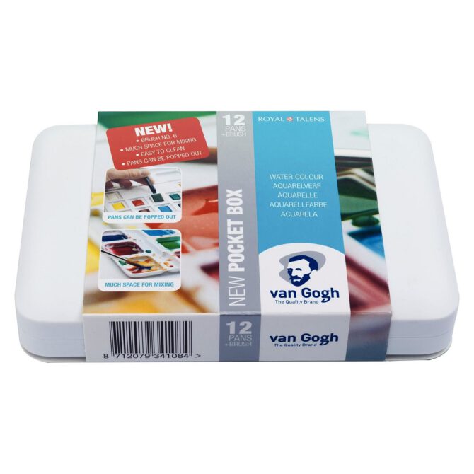 Van Gogh Aquarel Pocket Box - SET 12x 1/2 napjes