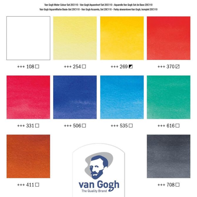 Van Gogh Aquarel - SET 10x Tube 10ml