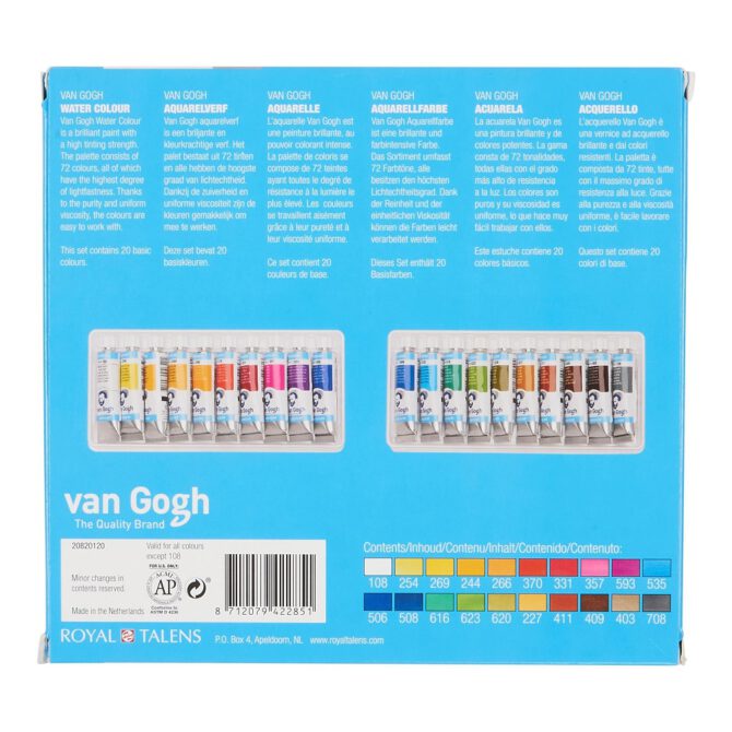 Van Gogh Aquarel - SET 20x Tube 10ml