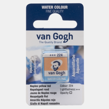 Van Gogh Aquarelverf 1/2 napje - 224 Napelsgeel Rood