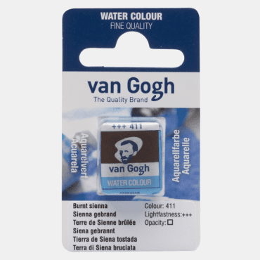 Van Gogh Aquarelverf 1/2 napje - 411 Sienna Gebrand