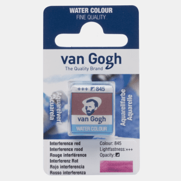 Van Gogh Aquarelverf 1/2 napje - 845 Interference Rood