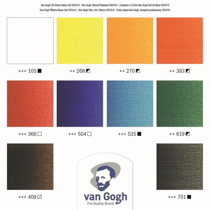 Van Gogh olieverf - set 10x20ml tube