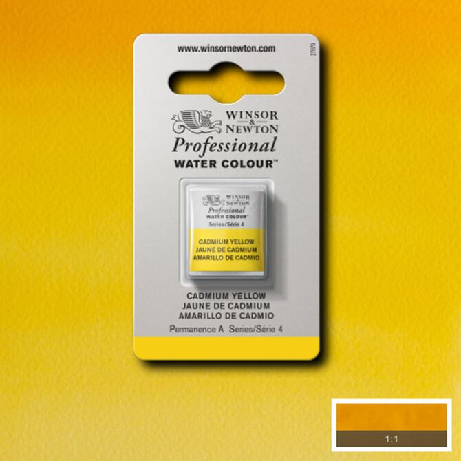 W&N Artists Aquarel 1/2 napje - 108 Cadmium Yellow (s4)
