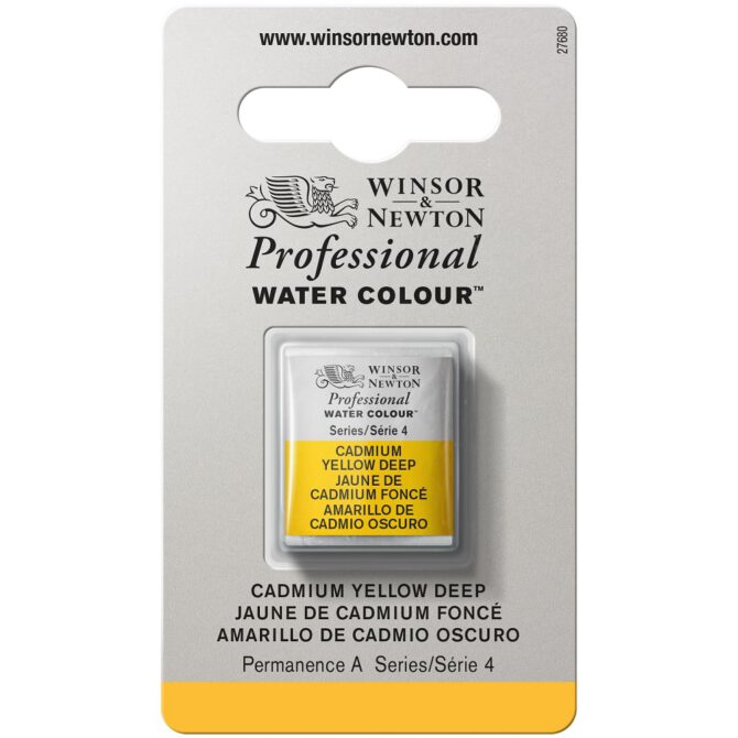 W&N Artists Aquarel 1/2 napje - 111 Cadmium Yellow Deep (s4)