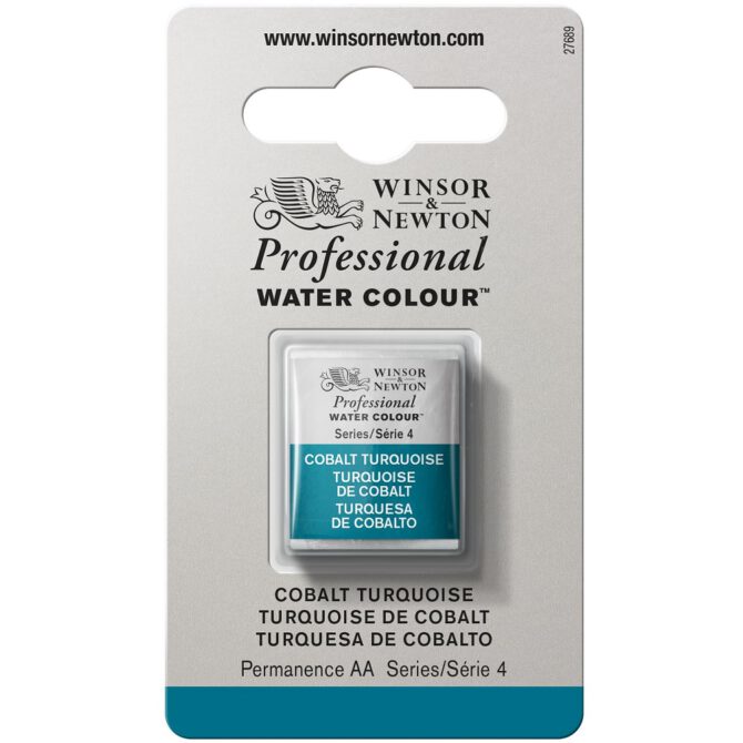 W&N Artists Aquarel 1/2 napje - 190 Cobalt Turquoise (s4)