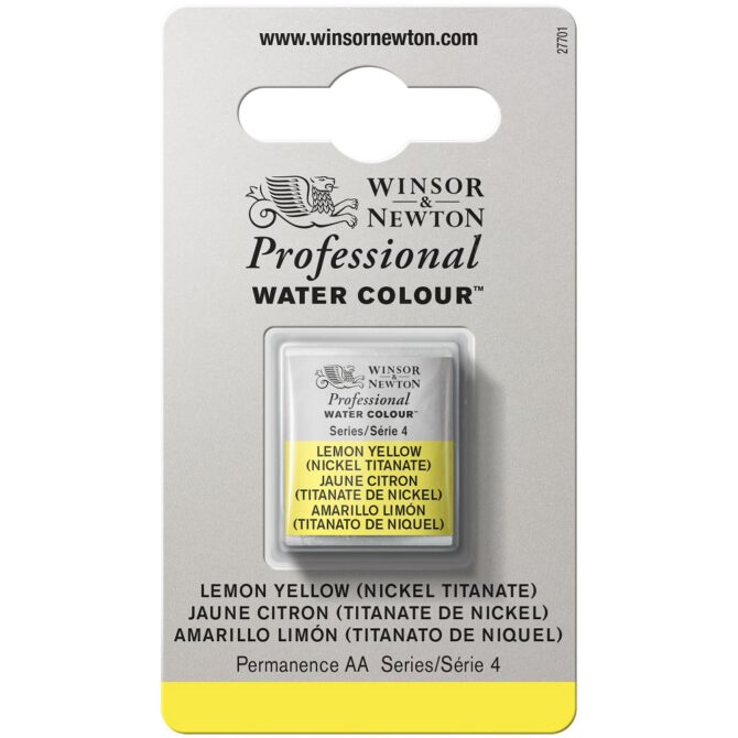 W&N Artists Aquarel 1/2 napje - 347 Lemon Yellow (s4)