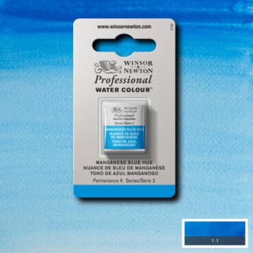 W&N Artists Aquarel 1/2 napje - 379 Manganese Blue Hue (s2)