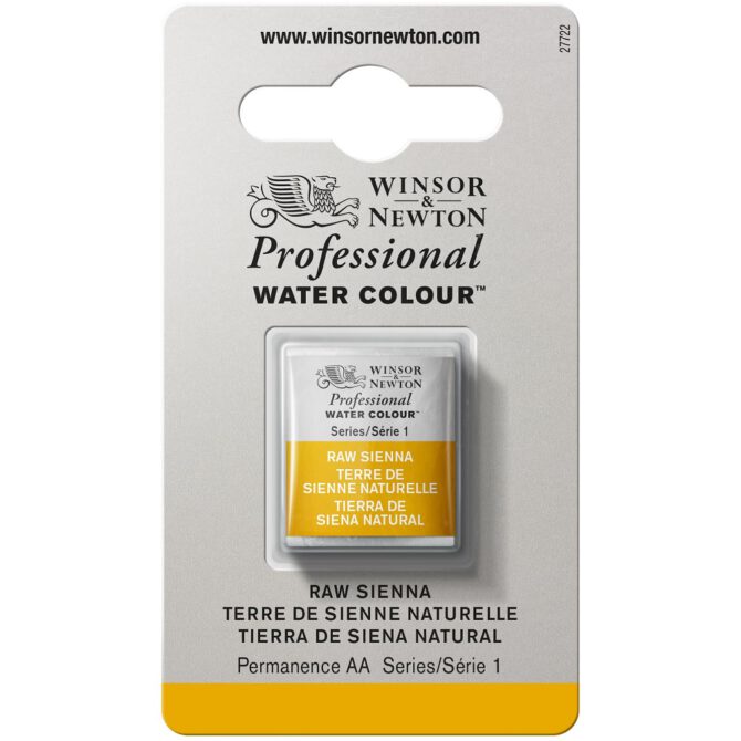 W&N Artists Aquarel 1/2 napje - 552 Raw Sienna (s1)