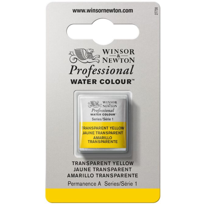 W&N Artists Aquarel 1/2 napje - 653 Transparant Yellow (s1)