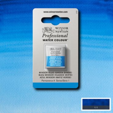 W&N Artists Aquarel 1/2 napje - 707 Winsor Blue GS (s1)