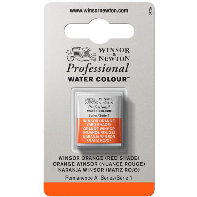 W&N Artists Aquarel 1/2 napje - 723 Winsor Orange RS (s1)