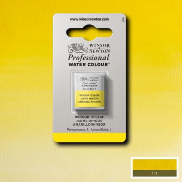 W&N Artists Aquarel 1/2 napje - 730 Winsor Yellow (s1)