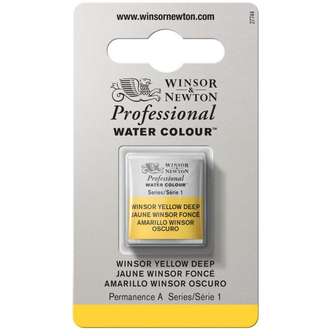 W&N Artists Aquarel 1/2 napje - 731 Winsor Yellow Deep (s1)