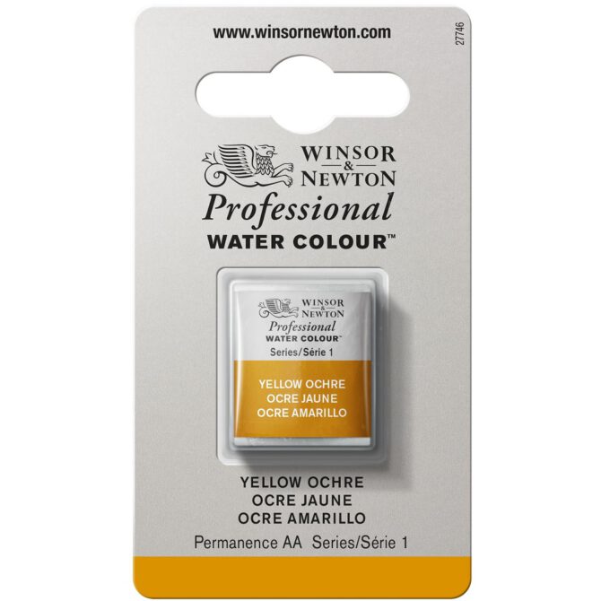 W&N Artists Aquarel 1/2 napje - 744 Yellow Ochre (s1)