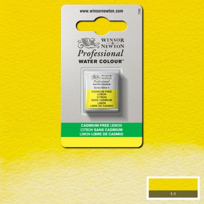W&N Artists Aquarel 1/2 napje - 898 Cadmium FREE Lemon (s4)