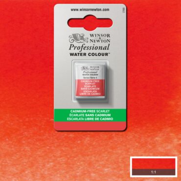 W&N Artists Aquarel 1/2 napje - 903 Cadmium FREE Scarlet (s4)