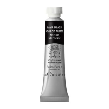 W&N Artists Aquarel tube 5ml - 337 Lamp Black (s1)