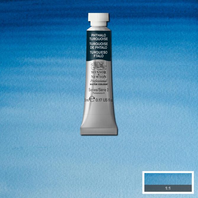 W&N Artists Aquarel tube 5ml - 526 Phthalo Turquoise (s2)
