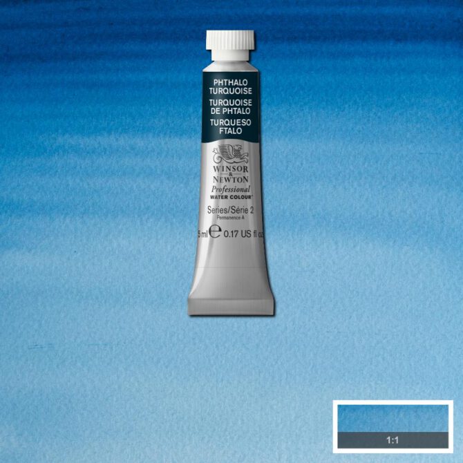 W&N Artists Aquarel tube 5ml - 526 Phthalo Turquoise (s2)
