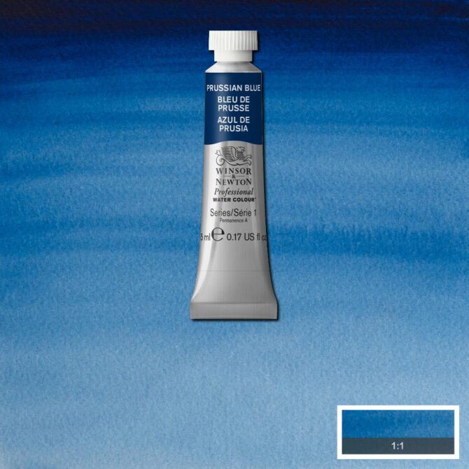 W&N Artists Aquarel tube 5ml - 538 Prussian Blue (s1)